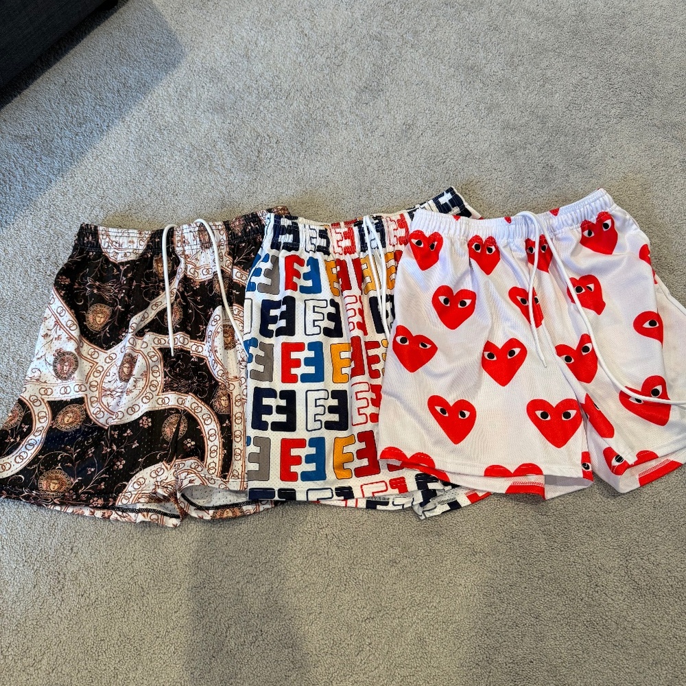 OFF-BRAND Graphic Shorts Set of 3 - Size: Medium